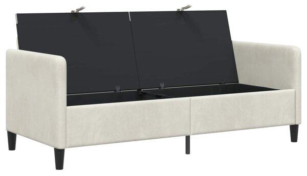 Tárolós Kanapé Krémszínű 172 x 78 x 87 cm Poliészter