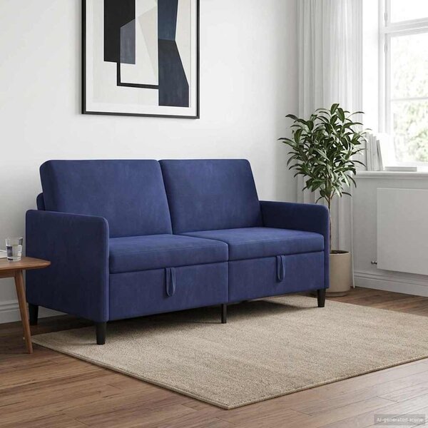 Tárolós Kanapé Rendőrségi kék 172 x 78 x 87 cm Poliészter