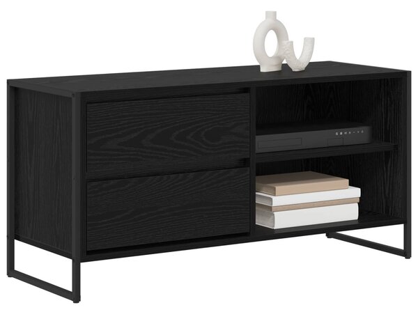 TV szekrény 100 x 36 x 49,5 cm Fekete tölgy Szerelt Fa