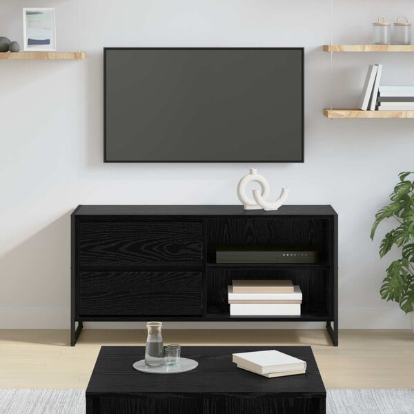 TV szekrény 100 x 36 x 49,5 cm Fekete tölgy Szerelt Fa