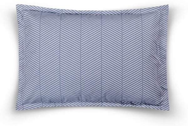 Chevron párnahuzat, kék, 50×70 cm