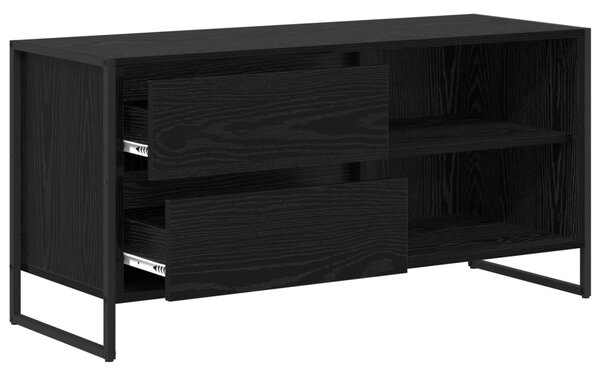 TV szekrény 100 x 36 x 49,5 cm Fekete tölgy Szerelt Fa
