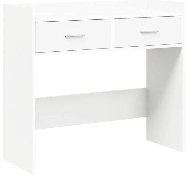 Konzolasztal Fehér 90 x 35 x 80 cm Szerelt Fa