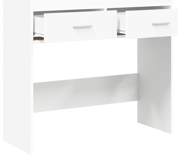 Konzolasztal Fehér 90 x 35 x 80 cm Szerelt Fa