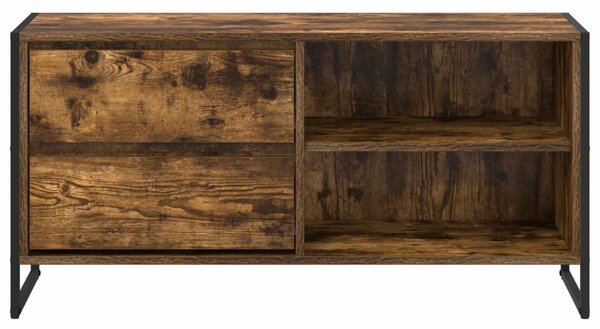 TV szekrény 100 x 36 x 49,5 cm Füstös tölgy Szerelt Fa