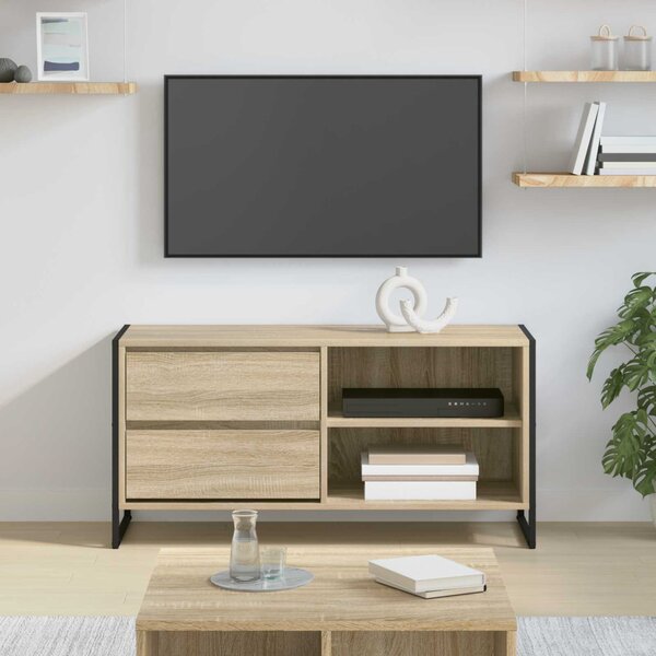 TV szekrény fiókkal Sonoma 100 x 36 x 49,5 cm Faanyag