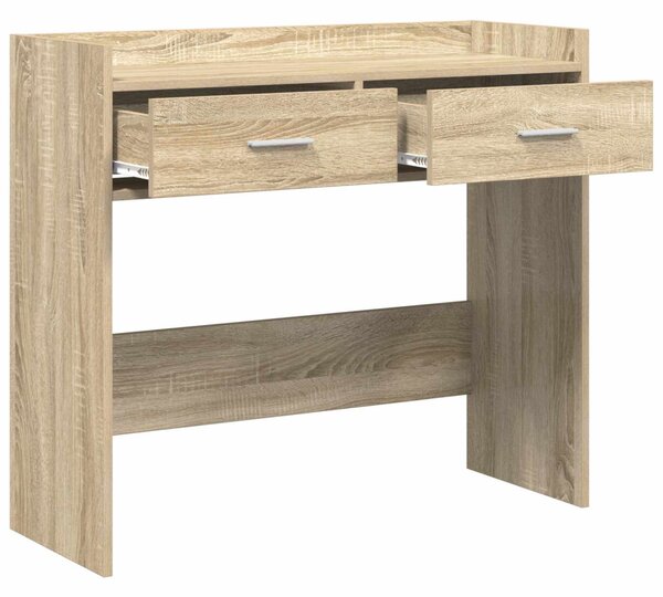 Konzolasztal Sonoma Tölgy 90 x 35 x 80 cm Szerelt Fa