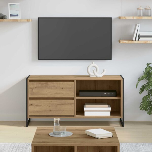 TV szekrény 100 x 36 x 49,5 cm Művészi tölgy Faanyag