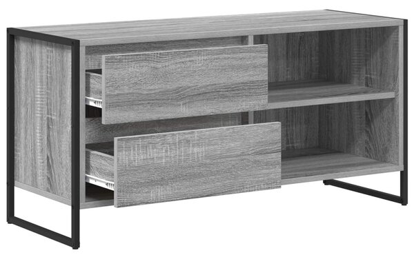 TV szekrény fiókkal Szürke Sonoma 100 x 36 x 49,5 cm Faanyag