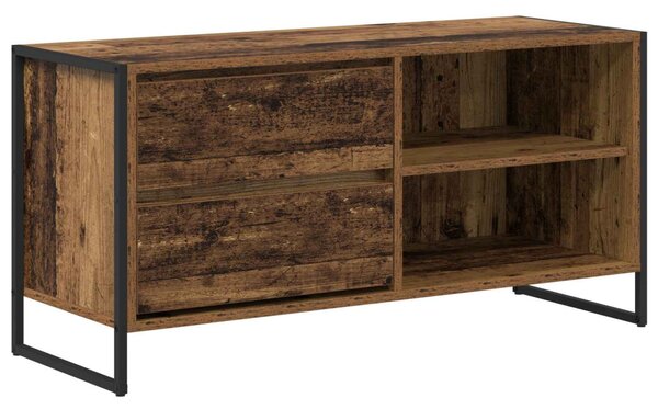 TV szekrény fiókkal Öreg fa 100 x 36 x 49,5 cm Faanyag