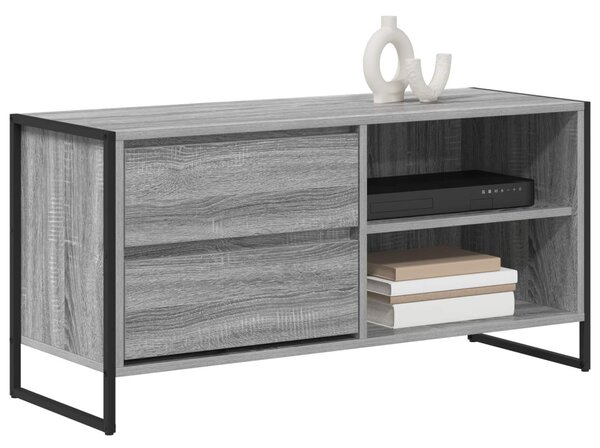 TV szekrény fiókkal Szürke Sonoma 100 x 36 x 49,5 cm Faanyag