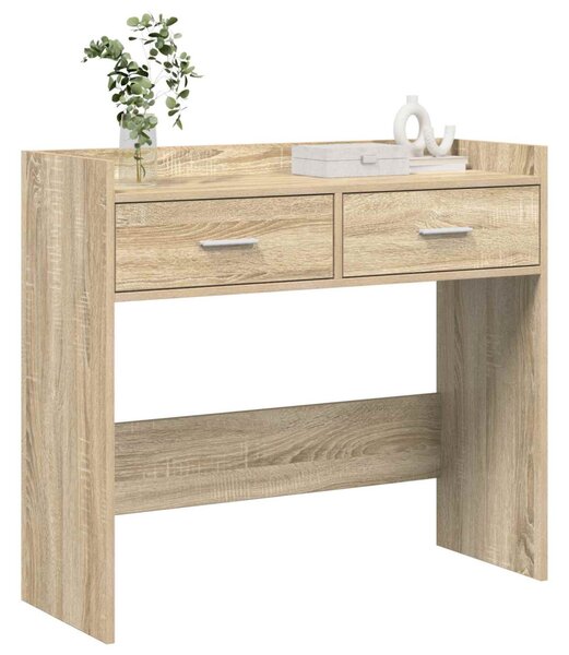 Konzolasztal Sonoma Tölgy 90 x 35 x 80 cm Szerelt Fa