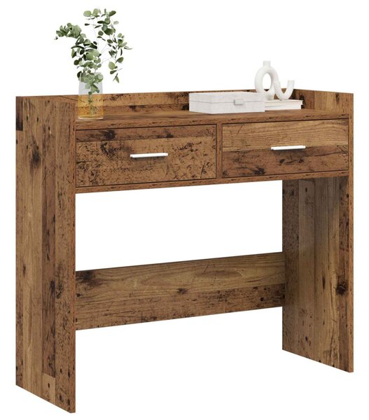Konzolasztal Antik Fa 90 x 35 x 80 cm Szerelt Fa