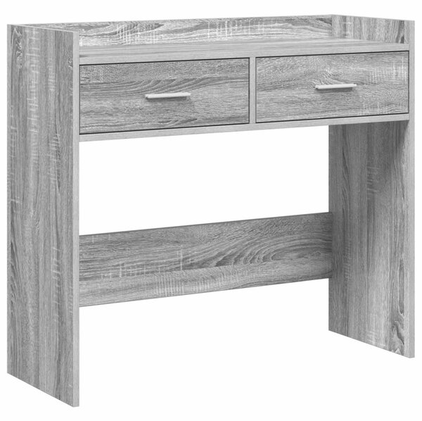 Konzolasztal Szürke Sonoma 90 x 35 x 80 cm Szerelt Fa