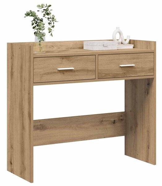 Konzolasztal Kézműves Tölgy 90 x 35 x 80 cm Szerelt Fa