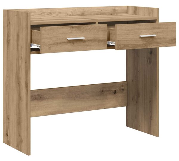 Konzolasztal Kézműves Tölgy 90 x 35 x 80 cm Szerelt Fa