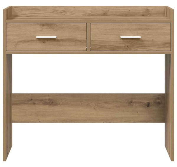 Konzolasztal Kézműves Tölgy 90 x 35 x 80 cm Szerelt Fa