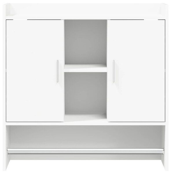Falpolc Falra szerelhető Fehér 80 x 36 x 80 cm Szerelt Fa