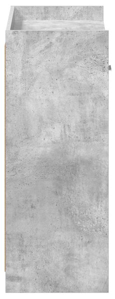 Cipőszekrény fiókkal Betonszürke 73,5 x 36 x 92 cm Szerelt Fa