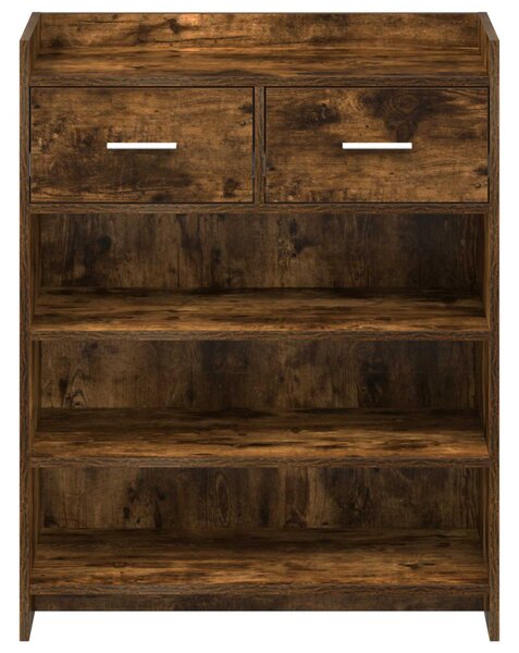 Cipőszekrény fiókkal Füstös Tölgy 73,5 x 36 x 92 cm Szerelt Fa