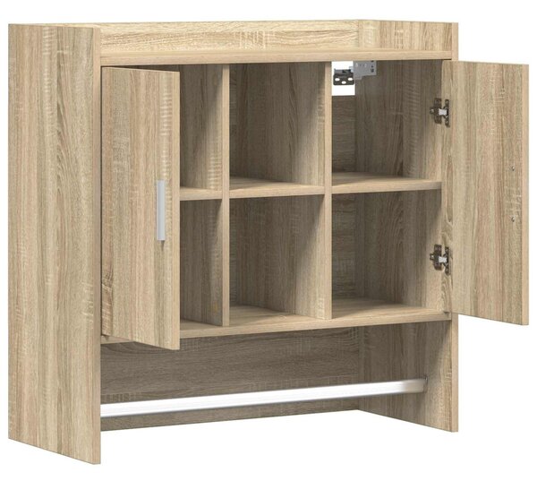 Falpolc Falra szerelhető Sonoma Tölgy 80 x 36 x 80 cm