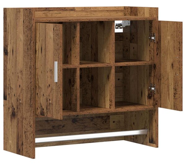 Falpolc Falra szerelhető Antik Fa 80 x 36 x 80 cm Szerelt Fa