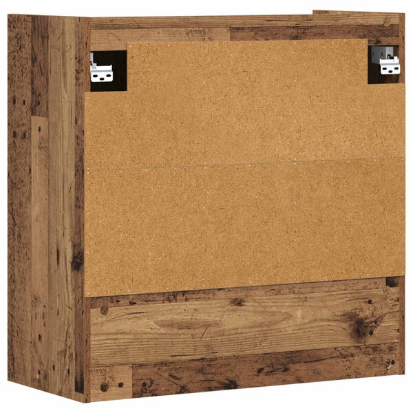 Falpolc Falra szerelhető Antik Fa 80 x 36 x 80 cm Szerelt Fa