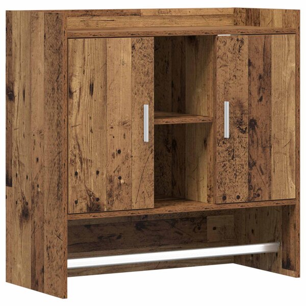 Falpolc Falra szerelhető Antik Fa 80 x 36 x 80 cm Szerelt Fa