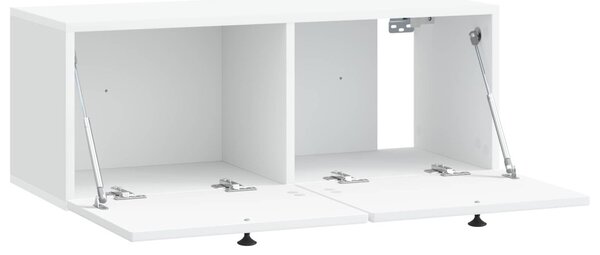 Fali TV szekrény Fehér 78,5 x 31 x 30 cm Szerelt Fa