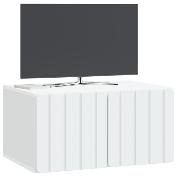 Fali TV szekrény Fehér 59,5 x 41 x 30 cm Szerelt Fa