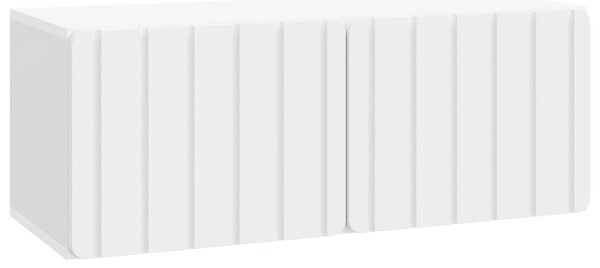 Fali TV szekrény Fehér 78,5 x 31 x 30 cm Szerelt Fa