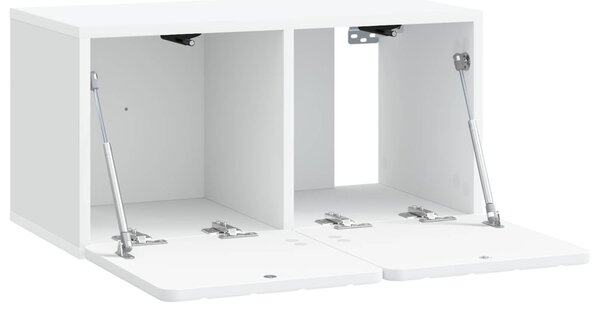 Fali TV szekrény Fehér 59,5 x 31 x 30 cm Szerelt Fa