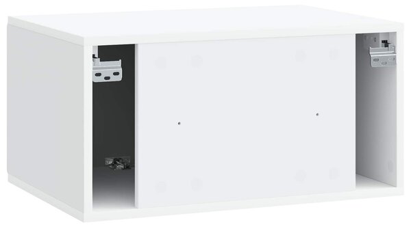 Fali TV szekrény Fehér 59,5 x 41 x 30 cm Szerelt Fa