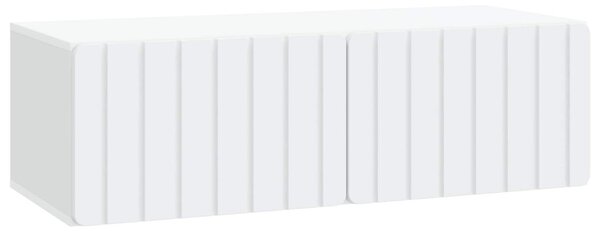 Fali TV szekrény 98 x 41 x 30 cm Fehér Szerelt Fa