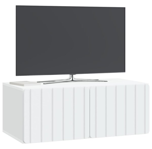 Fali TV szekrény Fehér 78,5 x 41 x 30 cm Szerelt Fa