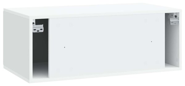 Fali TV szekrény Fehér 78,5 x 41 x 30 cm Szerelt Fa