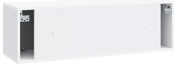 Fali TV szekrény Fehér 98 x 31 x 30 cm Szerelt Fa