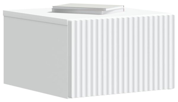 Fali éjjeli szekrény 2 pcs Fehér 33 x 34,5 x 20 cm Szerelt Fa