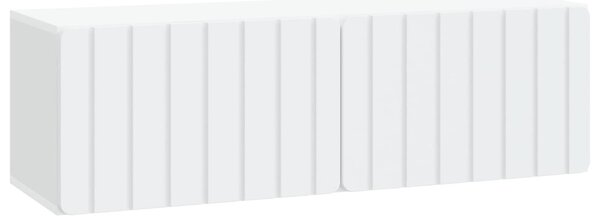 Fali TV szekrény Fehér 98 x 31 x 30 cm Szerelt Fa