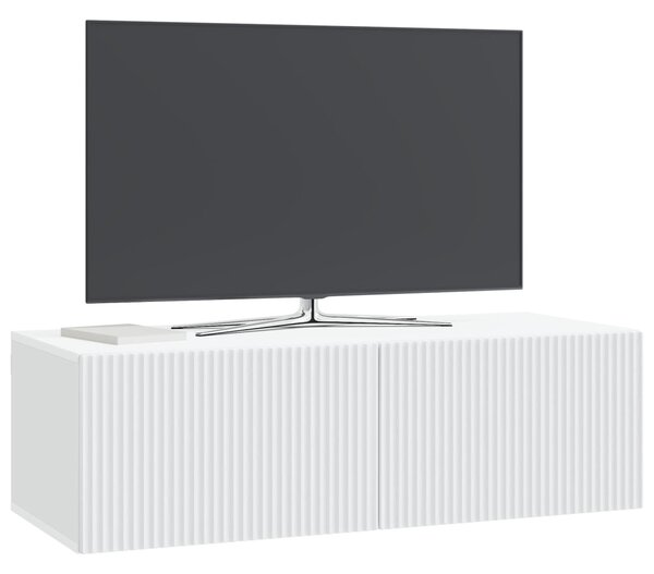 Fali TV szekrény Fehér 98 x 41 x 30 cm Szerelt Fa