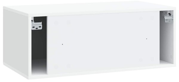 Fali TV szekrény Fehér 78,5 x 41 x 30 cm Szerelt Fa