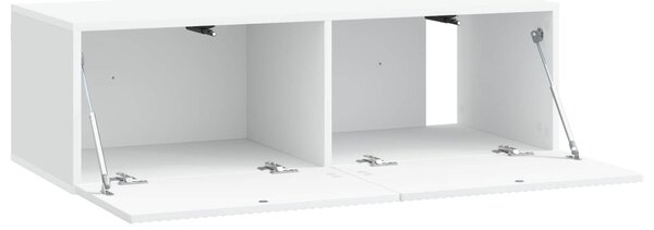 Fali TV szekrény Fehér 98 x 41 x 30 cm Szerelt Fa