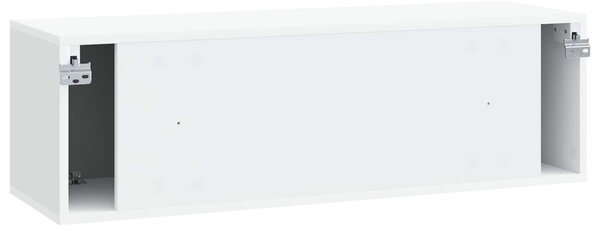 Fali TV szekrény Fehér 98 x 31 x 30 cm Szerelt Fa