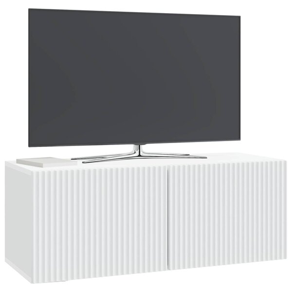 Fali TV szekrény Fehér 78,5 x 31 x 30 cm Szerelt Fa