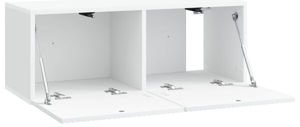 Fali TV szekrény Fehér 78,5 x 31 x 30 cm Szerelt Fa