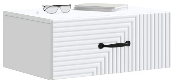 Fali éjjeli szekrény 2 pcs Fehér 49 x 34,5 x 20 cm Szerelt Fa