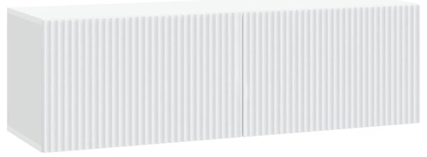 Fali TV szekrény Fehér 98 x 31 x 30 cm Szerelt Fa