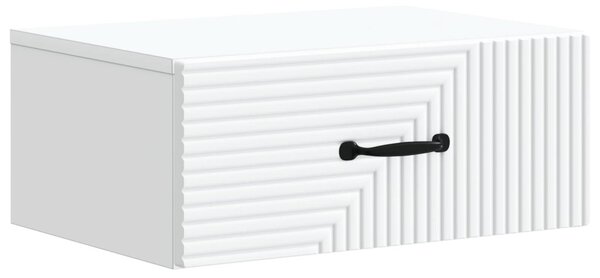 Fali éjjeli szekrény 2 pcs Fehér 49 x 34,5 x 20 cm Szerelt Fa