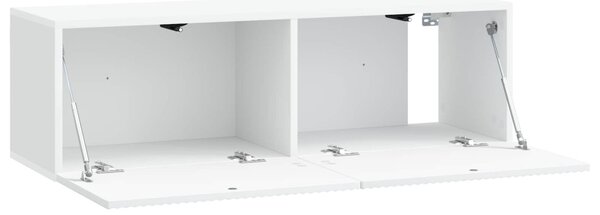 Fali TV szekrény Fehér 98 x 31 x 30 cm Szerelt Fa