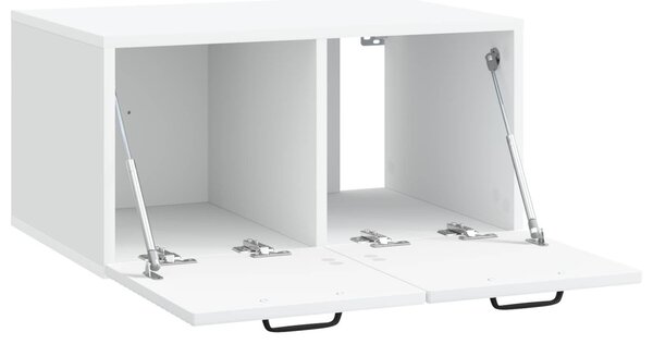 Fali TV szekrény Fehér 59,5 x 41 x 30 cm Szerelt Fa